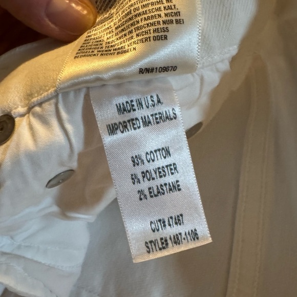 Citizens of Humanity White Denim Rocket Crop High Rise Skinny Jeans Sz 24 Preppy - Picture 6 of 9